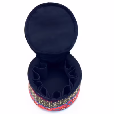 Opbergtasje olien kleurrijke print binnenzijde