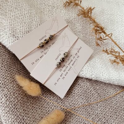 Typisch Shanna | Edelsteen Armbandje | Dalmatiër Jaspis