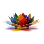 Lotus sfeerlicht | 7 Chakra's Goudrand